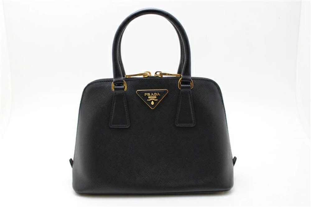 Prada Bag Handbag Saffiano Leather Black
